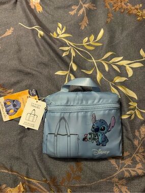 Primark Light Blue Disney Stitch Foldable Travel Pouch